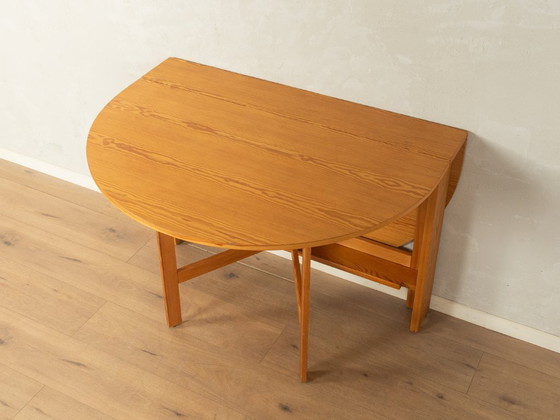Table pliante vintage des années 1980, Tables de salle à manger, Bois, Marron (photo 9 sur 12)