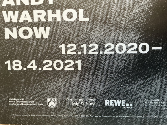 Image 1 of Affiche de l'exposition Andy Warhol NOW au musée Ludwig
