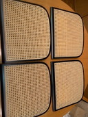 Vervanging zitting breuer model zwart. set van 4 