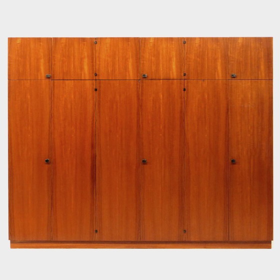 Image 1 of Large vintage mid-century XL wardrobe in teak, 1960s