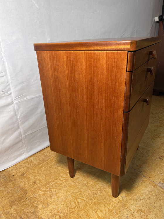 Image 1 of Mid-Century Retro Vintage Teak Small Cabinet by Stag – 1970 Versatile | Compact | Classic British Design