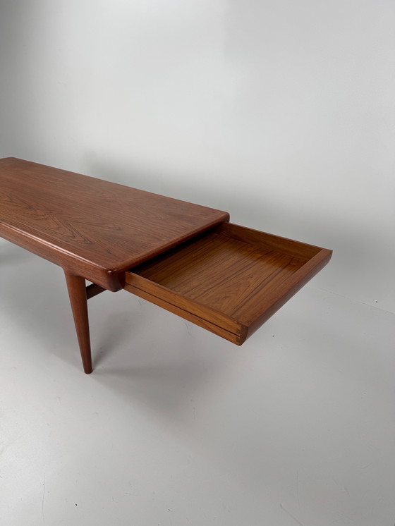 Image 1 of Johannes Andersen Couchtisch für CF Christensen – Dänisches Design mit versteckter Funktionalität