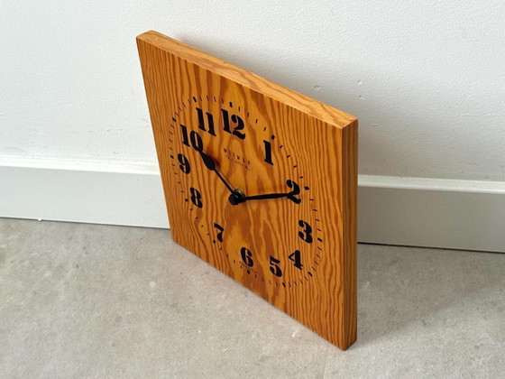 1x Vintage Grenen Houten Weimar Klok / Wandklok – Klokken, Wood (photo 2 of 5)
