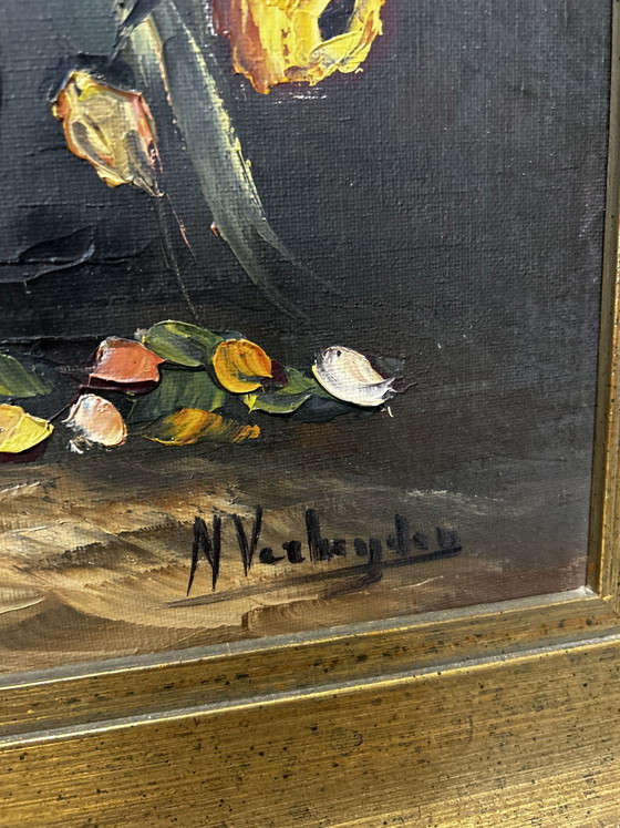 Nora Verheyden – Ölgemälde – 75 x 85 – Vintage, Gemälde & Zeichnungen, Wood, Canvas (photo 3 of 7)