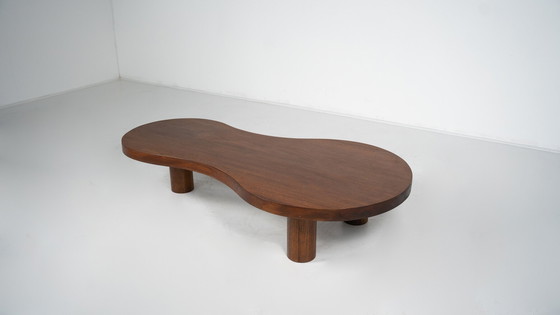 Image 1 of Table basse en bois de forme organique, contemporaine