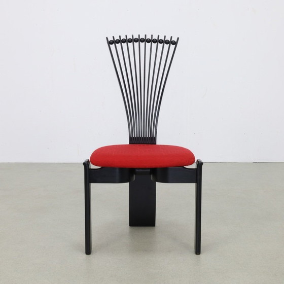 Image 1 of Postmodern “Totem” Dining Chairs by Westnofa – Set of 6, 1980s