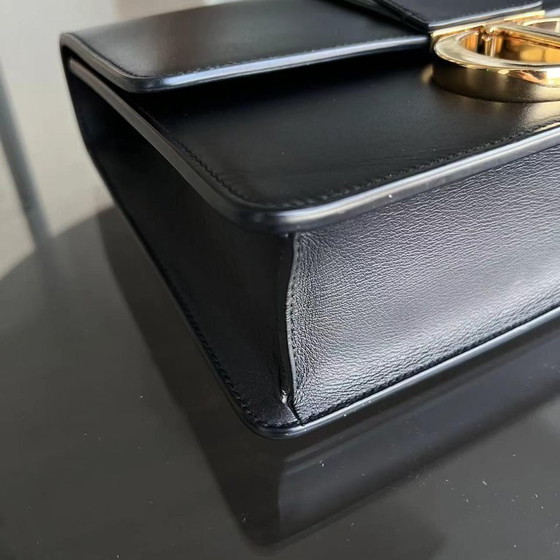 Image 1 of DIOR 30 MONTAIGNE - SMOOTH CALFSKIN BLACK GOLDEN HARDWARE WITH STRAP