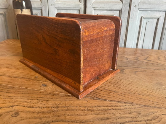 Image 1 of Archive Box Roller shutter cabinet art deco 1930 French