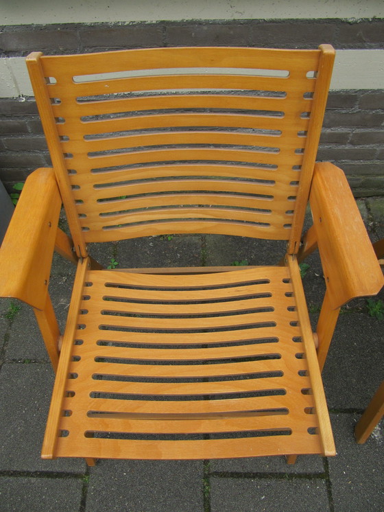 Image 1 of 2x Rex Fauteuils pliants par Niko Kralj pour Stol