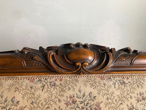 Louis XV-style canapé - antique two-seater bench