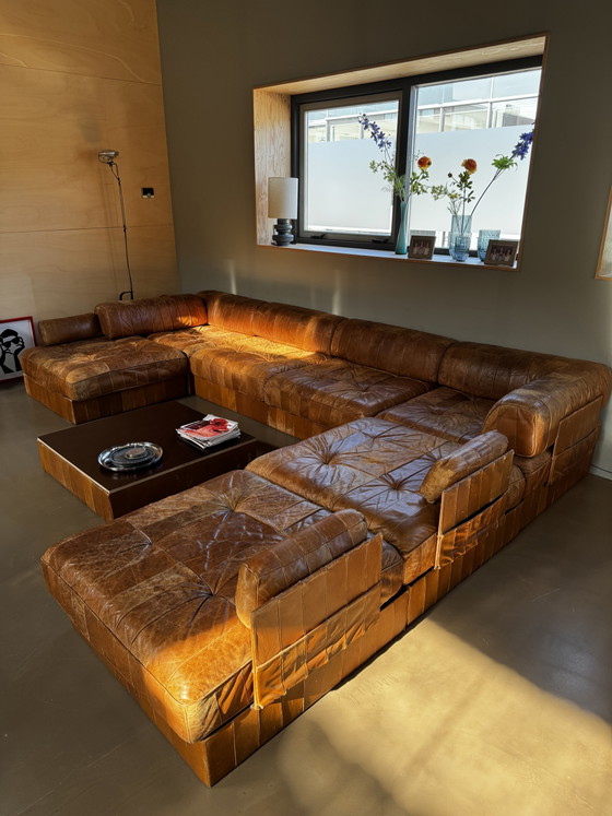 De Sede DS88. Conjunto Raro y Extenso en Excelente Estado – Sofás modulares, Leather (photo 4 of 8)