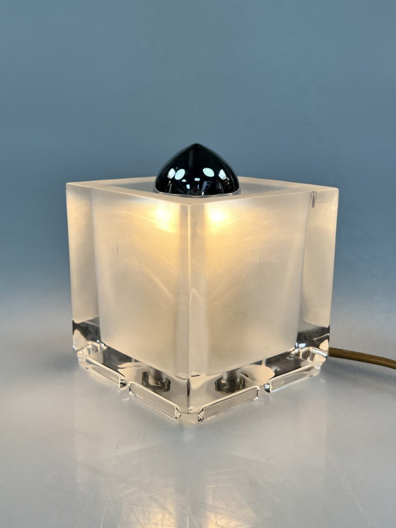Image 1 of Lampada vintage a cubo in vetro, design Nachtmann Leuchten, Germania anni '70