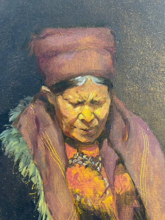 Image 1 of Dipinto ad olio originale "Ritratto 001" di Li Feng