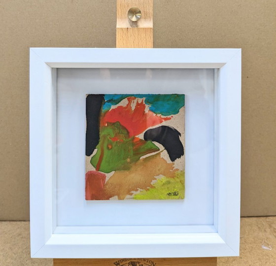 Image 1 of Wild Wood 2 Originele Inkt Abstract Landschap Nigel Waters Gesigneerd Ingelijst Schilderij