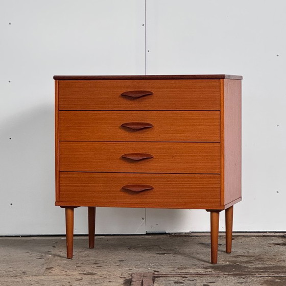 Image 1 of Teak Sideboard with 4 Drawers, 1960s — Mid-Century Design