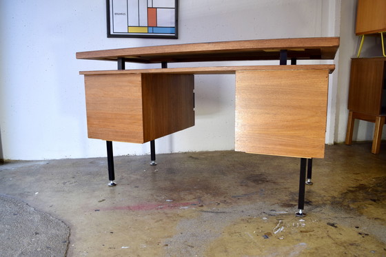 Image 1 of Mid Century Schrijftafel Vintage Tafel 1960