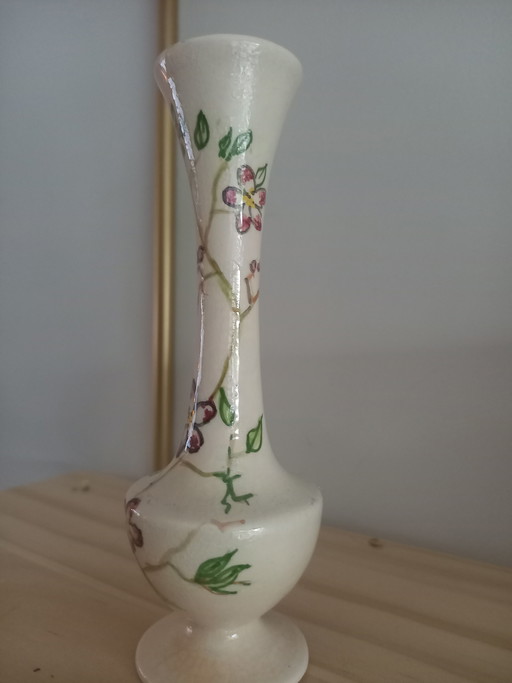 Hand-painted ceramic vase