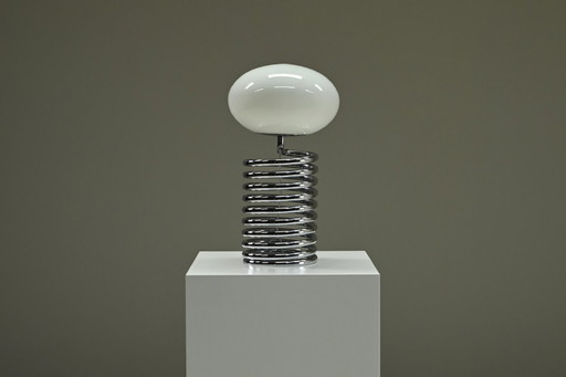 Lámpara de mesa Spring de Ingo Maurer para Design M, años 60, Alemania.