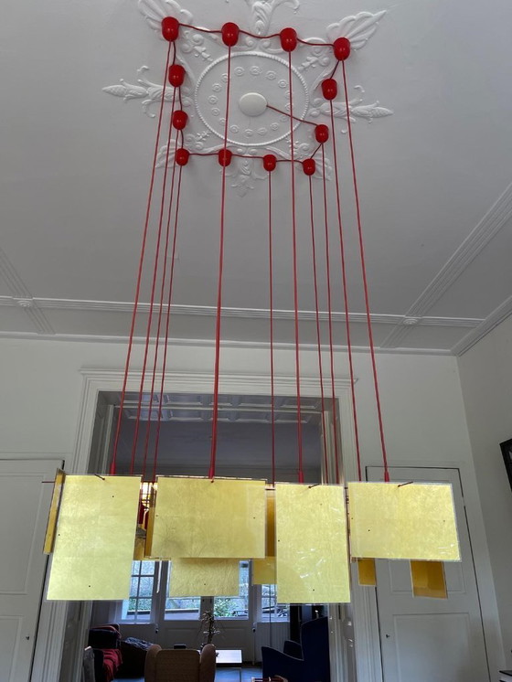 Image 1 of Lámpara colgante Ingo Maurer azul 24 quilates