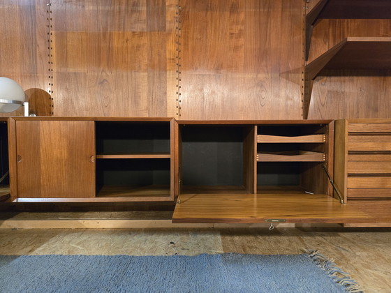 Image 1 of Poul Cadovius Royal System 60s Mid Century Teak Vintage Shelving Unit Wall Shelf System 