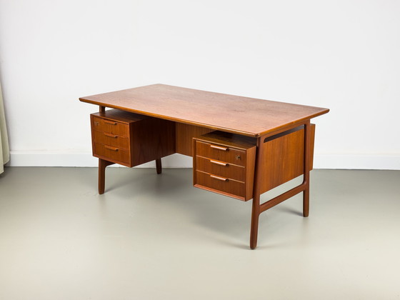 Image 1 of Model 75 Teak Desk From Omann Jun, 1960S