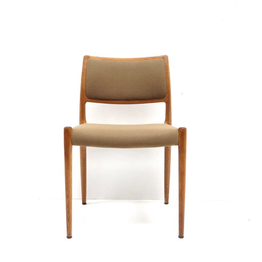  Set Of 4 Chairs By Niels Otto Møller Model 80 From The Sixties