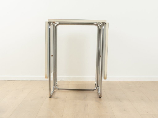 Klaptafel uit de jaren 70, Christian Taube, Läsko – eettafels, Metal, Chrome