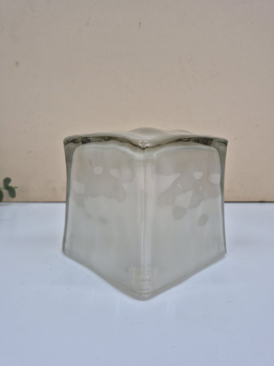 Lampada da tavolo Vintage Ikea Iviken. Lampada Ice Cube anni '90., Lampade da tavolo, Vetro, Bianco (foto 4 di 8)