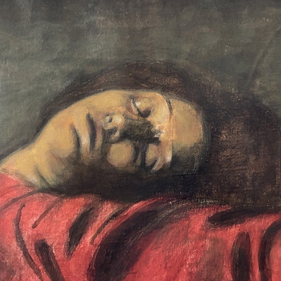 Image 1 of Brilla nel Tevere una stella lucente" 85x85 cm