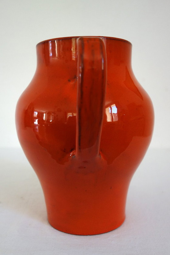 Rara brocca Robert Picault per Cerasarda, Italia, anni '60, Accessori da cucina, Ceramica, Arancione (foto 6 di 15)