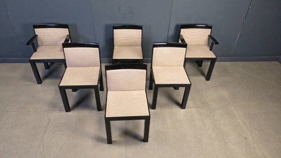 Image 1 of Chaises Teatro par Aldo Rossi et Luca Meda pour Molteni, 1980s, Set de 6