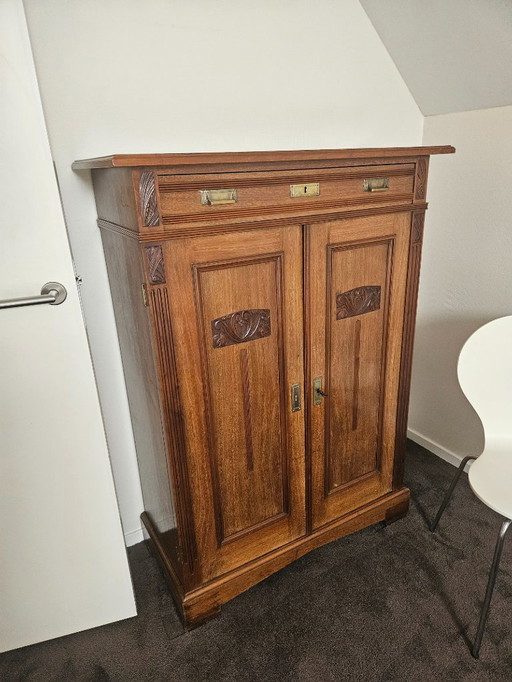 Antique maid's cupboard solid oak