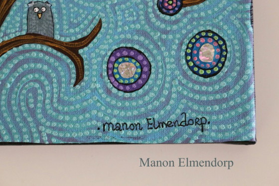 Image 1 of Unique Hand-Painted Painting "No Place Like Home"