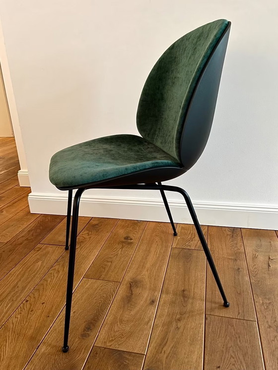 Image 1 of GUBI - "Beetle Dining" chair, plastic with front upholstery