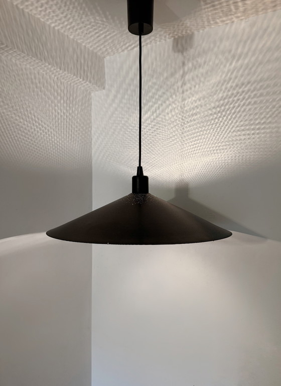 Image 1 of Lámpara colgante de metal microperforado de los años 60