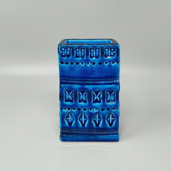 Image 1 of Splendido vaso anni '60 di Aldo Londi per Bitossi "Collezione Blue Rimini"