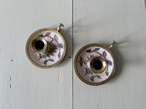 Image 1 of Paar Kerzenhalter aus Messing
