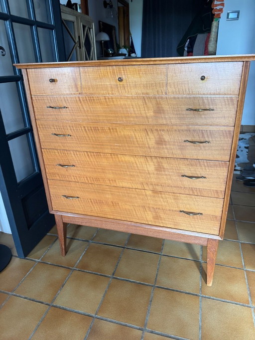 Vintage Alfred Cox design Engelse art-deco ladekast