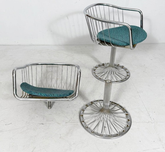 Image 1 of GASTONE RINALDI. Fauteuils/chaises style Mid-Century, Italie, années 1970