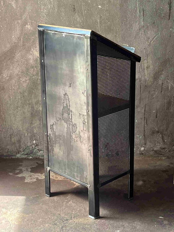 Scrivania regolabile in altezza, leggio, banco reception, industriale – Tavoli da conferenza, Iron (photo 7 of 9)