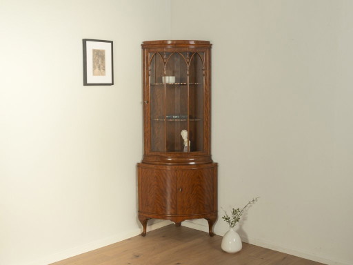 Englische Eckvitrine im georgianischen Stil