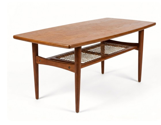 Johannes Andersen Couchtisch – WK Möbel, Couchtische, Rattan, Wood (photo 4 of 5)