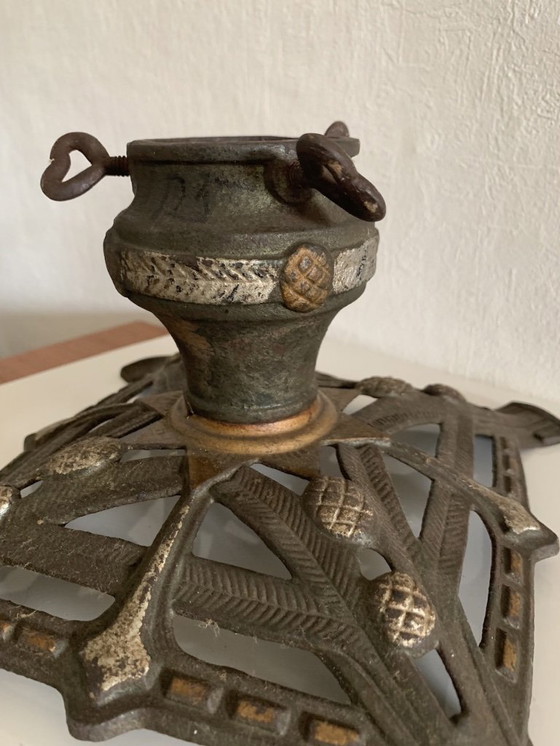 Image 1 of Vintage Art Deco kerstboomstandaard van gietijzer uit Duitsland, circa jaren 20/30.