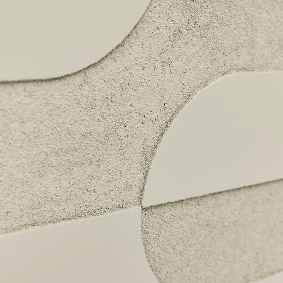 Image 1 of Vintage sideboard with relief surface, metal, Germany, 1960s