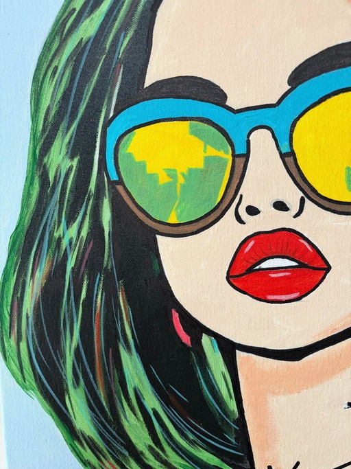 Aurora KONIGSBERG - Ze weet het, oeps - Schilderij van de kunstenaar