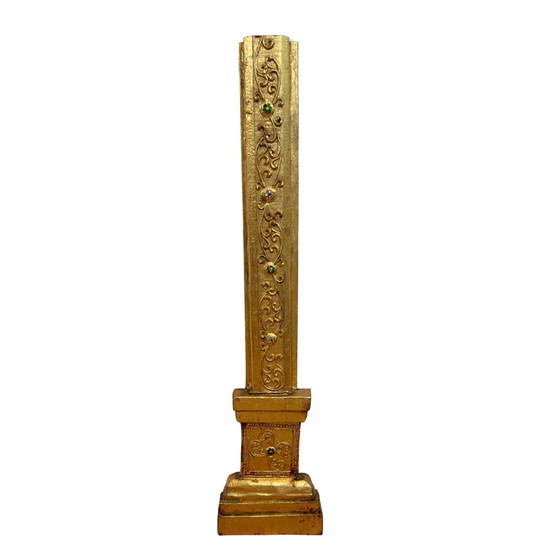 Conjunto monumental de fachada de templo birmano (5 piezas, aprox. 200 cm alto) – Estilo Mandalay (circa (photo 8 of 11)