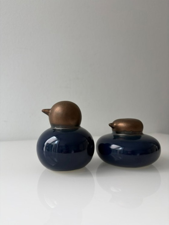 Set van 2 Vintage Keramische Beelden Scandinavische Look – Decoratieve objecten, Ceramic (photo 6 of 10)
