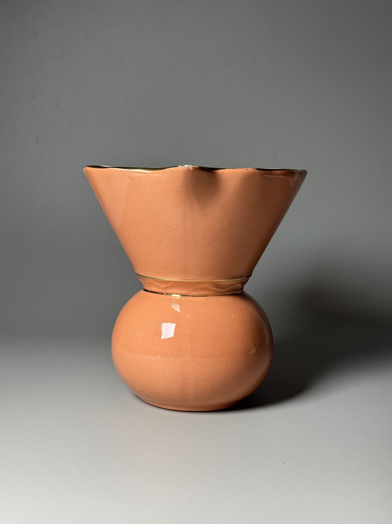 Image 1 of Boch Frères La Louvière Art Deco Faience Pitcher, Belgian Ceramic, 1930s