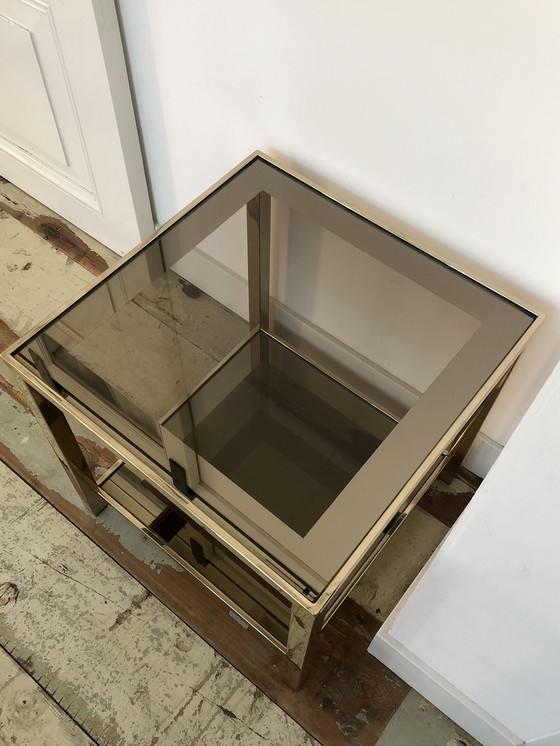 Image 1 of Belgo Chrom Vintage Side Table Gilded