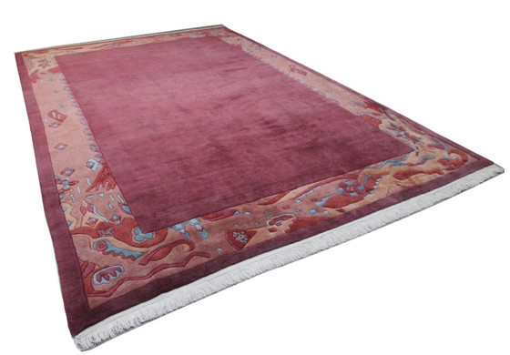 Original Modern Designer Highland Wool Rug Nepal 399 x 295 cm, Rugs & carpets, Purple (photo 4 of 10)